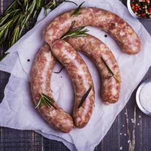 Wild saucijzen van Veluws hert en wild zwijn