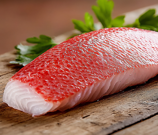 Roodbaarshaas met vel (duurzame vangst)