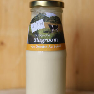 De Drente AA Biologische slagroom 250 ml