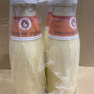 De Vrolijke Koe Yoghurt met sinaasappel 750 ml