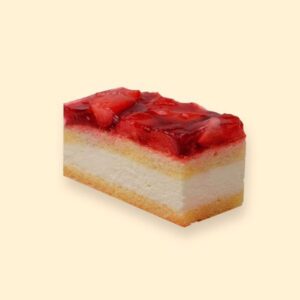 glutenvrij en lactosevrij aardbei gebakje